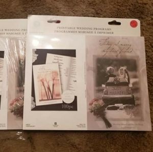 Brand New Printable Wedding Programs (150 total)